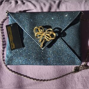Sasha Blue Sparkle Purse NWT